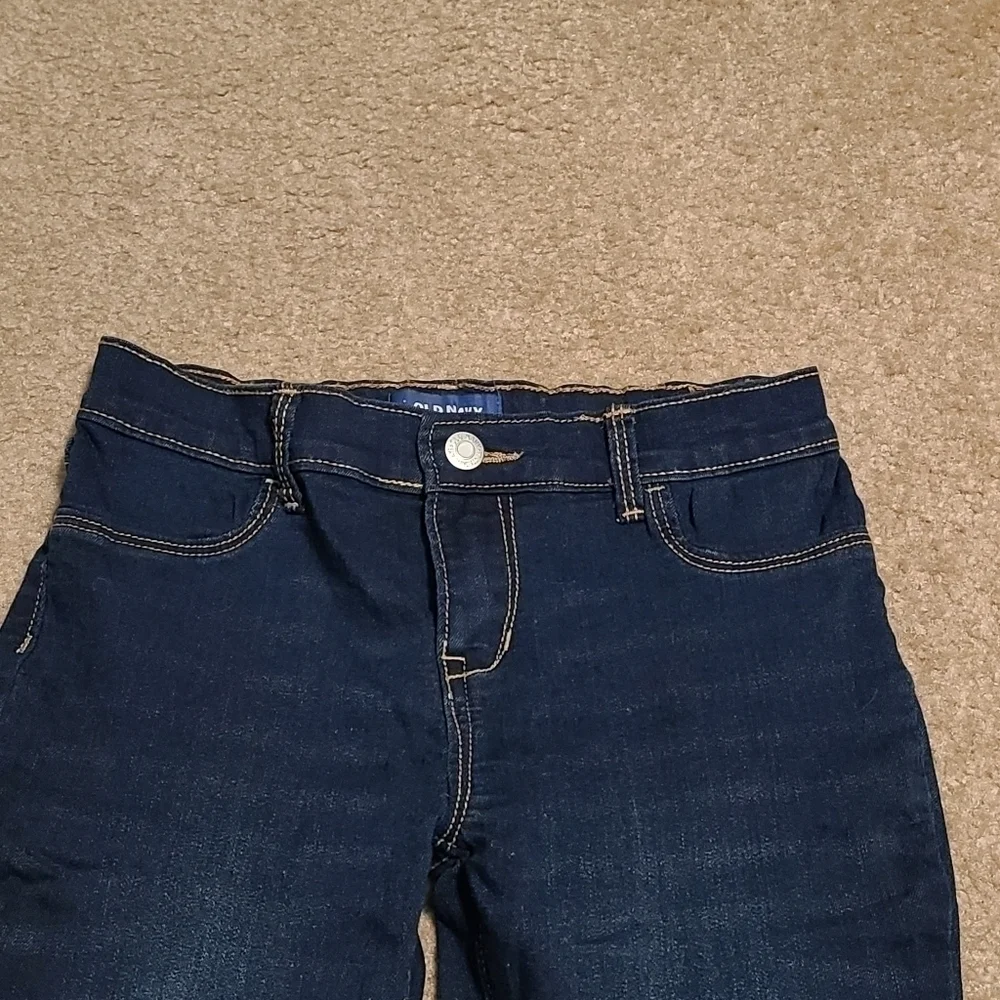 𝅺OLD Navy Girl's Rockstar Blue Jeggings, size 12